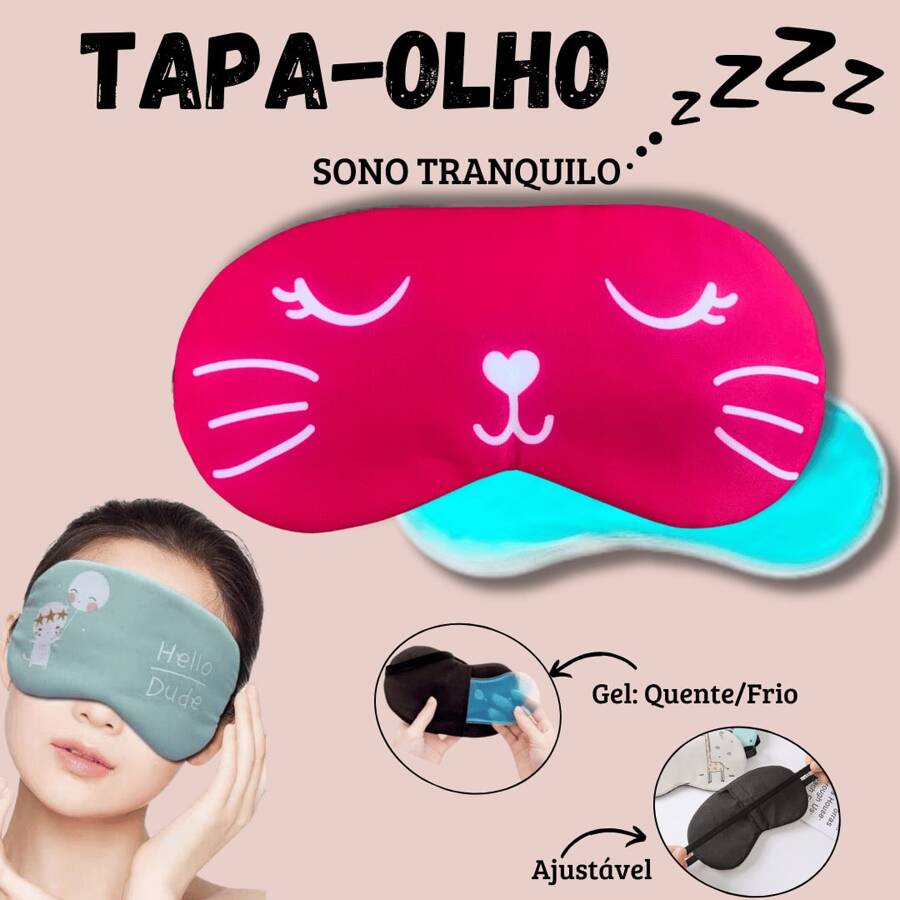 Thermal Sleeping Mask Gel Hot Cold Relaxing Eye Mask Visor Dark Circles Sleep Beauty - View 1