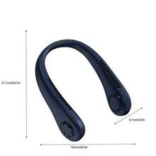 haoss Hands-Free Fan Necklace Portable Neck Fan With 3 Speeds For Outdoor Sports, Traveling, Office, Home Use