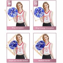 Cheerleading Pom Poms, Sport Cheer Dance Pom Poms For Competitions Cheerleader - Multicolor - View 2