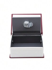Caja de bloqueo de llave de mini libro, caja de efectivo mini con cerradura, caja de almacenamiento familiar, hucha, mejor regalo para cumpleaños y graduación (11.5x8x4.6cm/4.53x3.15*1.81in)