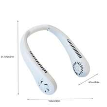 haoss Hands-Free Fan Necklace Portable Neck Fan With 3 Speeds For Outdoor Sports, Traveling, Office, Home Use