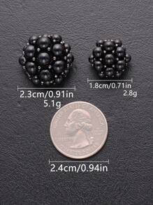 4pcs / Conjunto de 3D pérola floral em metal com botão de design de forma de meia bola, acessório versátil para casacos, cardigans, jaquetas, costura, embrulho de presentes, artesanato, arranjos florais, sapatos, chapéus DIY femininos.