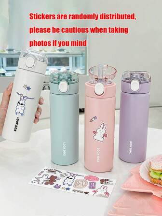 1個 夏用ストレートタンブラー、女性用高品質 ストロー 無地 スポーツ ミニマリスト 断熱水筒 学校に持っていく