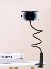 1pc Flexible Slouchy Phone Holder - Black - View 1