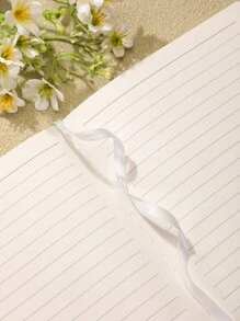 Flower Patterned Artistic Notebook With Fabric Cover, High Aesthetic Value,School Supplies,Back To School