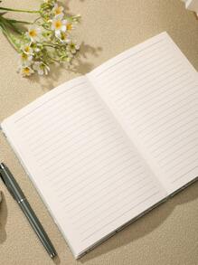 Flower Patterned Artistic Notebook With Fabric Cover, High Aesthetic Value,School Supplies,Back To School