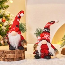 1pc Premium Knitted Lighted Santa Hat Christmas Decor, Suitable For Holiday Party, Christmas Party, Halloween Decoration, Scene Decoration, Festival Decoration, Home Decoration, Office Decoration, Party Gift, Room Decoration, Aesthetic Room Decor, Bedroom Decoration, Home Decor, Fun Christmas Party Decoration, Christmas Holiday, Happy New Year, Christmas Gift, Christmas Ornament