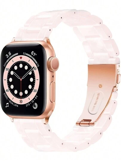 1pc Apple Tree Resin Watch Band, Compatible With Apple Watch 40mm, 41mm, 42mm, 44mm, 45mm, 46mm, Wristband Style, Compatible With Ultra, SE, Series 11, 10, 9, 8, 7, 6, 5, 4, 3, 2, 1
