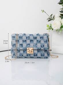 新款春夏欧美时尚潮流女士手提包，百搭小方形单肩斜挎包，批发 - 彩色 - 查看 3