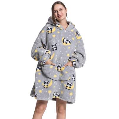 Sudadera con capucha y manta para vestir, manta súper suave, cálida y cómoda para mujeres y hombres, mejor regalo con bolsillo grande