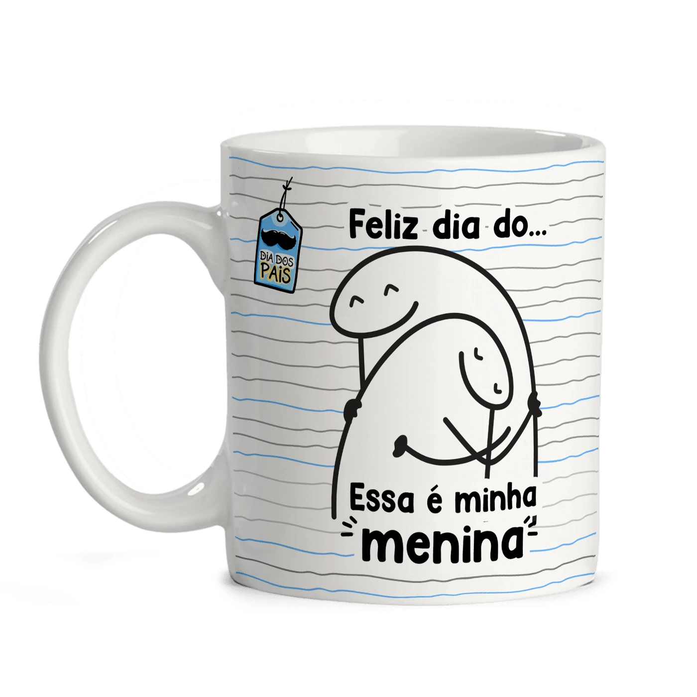 父亲节马克杯爸爸短语 - 那是我的女儿 - 白色 - 查看 1