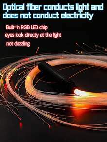 Fiber Optic LED Glow Whip Colorful Dance Whip Bar Nightclub Atmosphere Interactive Dance Show Flash Whip - Multicolor - View 1