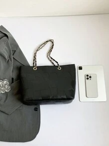 Fashion Vintage Large Capacity Crocodile Embossed Women's Shoulder Tote Bag