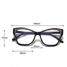 1 Piece Women's Fashion Colorful Prescription Glasses For Daily Decoration, Anti-Blue Glasses Transparent Glasses Accessories - 透明的 - 查看 4