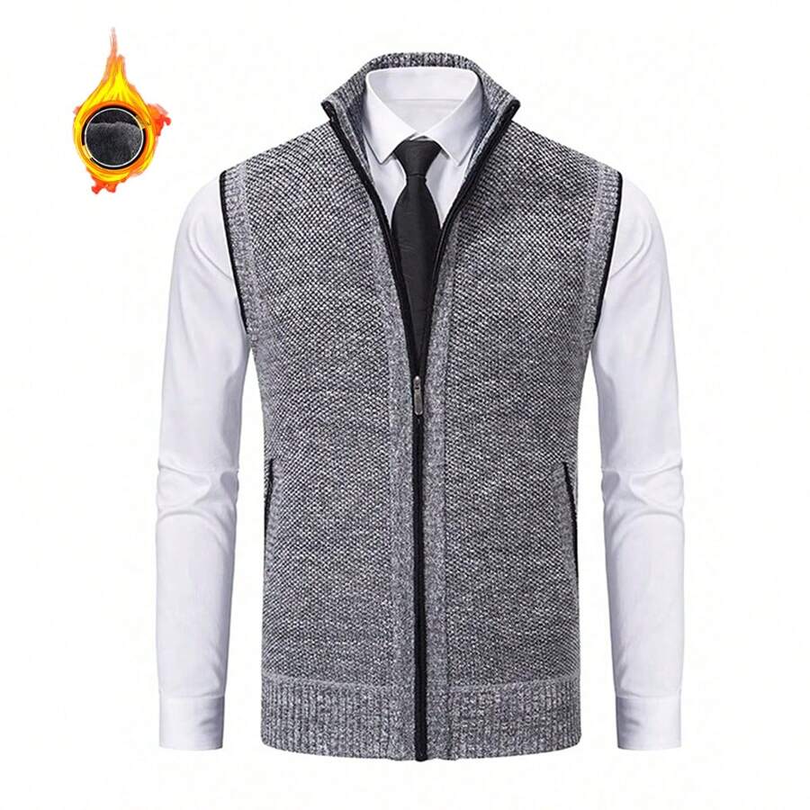 saferido      -shop mens fashion Shanlitadi Autumn and Winter College Style Twist Sweater Men's Casual V-neck Vest Sweater Korean Style Loose Waistcoat Top