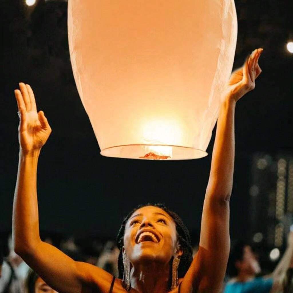 Linternas de deseos retardantes de llama para cumpleaños, boda