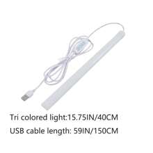 1 件带开关的白色 LED 灯带，化妆镜灯，梳妆台灯，镜子灯，橱柜灯，楼梯走廊灯，USB 灯，书房灯，可调光 - 白色 - 查看 14