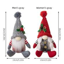 1pc Premium Knitted Lighted Santa Hat Christmas Decor, Suitable For Holiday Party, Christmas Party, Halloween Decoration, Scene Decoration, Festival Decoration, Home Decoration, Office Decoration, Party Gift, Room Decoration, Aesthetic Room Decor, Bedroom Decoration, Home Decor, Fun Christmas Party Decoration, Christmas Holiday, Happy New Year, Christmas Gift, Christmas Ornament