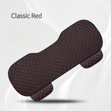 1 pièce/2 pièces/3 pièces Coussin de siège de voiture quatre saisons confortable Napa avec broderie d'étoile, sans dossier, universel et antidérapant