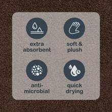 Soft Luxury 6 Piece Towel Set, 2 Bath Towels 2 Hand Towels 2 Washcloths, 100% Cotton Towels For Bathroom Home Bathroom Decor Summer For Beauty Salon Home Bathroom - Grey - View 4