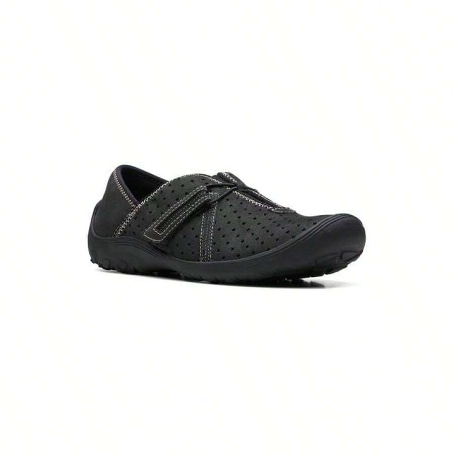 Clarks Angie Braley Round Toe Mules in Black