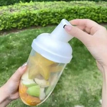 1 件成人便当盒套装，带叉子和调味罐，沙拉瓶，食物储存和组织，沙拉酱，水果和蔬菜容器，燕麦片，牛奶，意大利面，通关配件，带盖便携式午餐盒，易于烘烤的厨房工具适合工作、旅行、男士、女士、女孩、野餐、露营、早餐、午餐、午餐、午餐、早餐、大容量便携式沙拉酱架、野餐午餐、早餐沙拉杯、厨房用品、厨房、圣诞礼物 - 彩色 - 查看 4