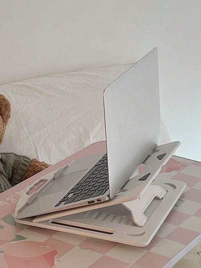 1pc Portable Ergonomic Laptop Stand, Adjustable Desktop Computer Stand With Height And Angle Adjustment