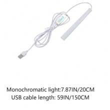 1 件带开关的白色 LED 灯带，化妆镜灯，梳妆台灯，镜子灯，橱柜灯，楼梯走廊灯，USB 灯，书房灯，可调光 - 白色 - 查看 19