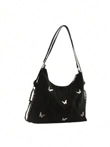 1 Túi đeo chéo nhẹ thanh lịch và tối giản có trang trí nơ, thích hợp cho phụ nữ đi làm hàng ngày, mua sắm, du lịch, kỳ nghỉ, tiệc tùng, hộp đêm, bữa tối, hộp đựng đồ trang điểm, học tập cho sinh viên, quà tặng sinh nhật cho bạn gái, phụ kiện thời trang cho bữa tiệc, có sẵn 5 màu ( Không bao gồm mặt dây chuyền) - Nhiều màu - Xem 12