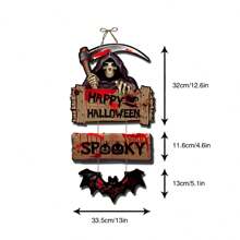 TIMBLESSING Halloween Large Door Decor, Halloween Door Hanging, Halloween Wall Decor, Halloween Party Decorations, Halloween Atmosphere Decor - Mixed Color - View 11