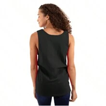 They Are Fake Real Ones Tried Kill Me Tank Top Tee Shirt Women - Black - View 2