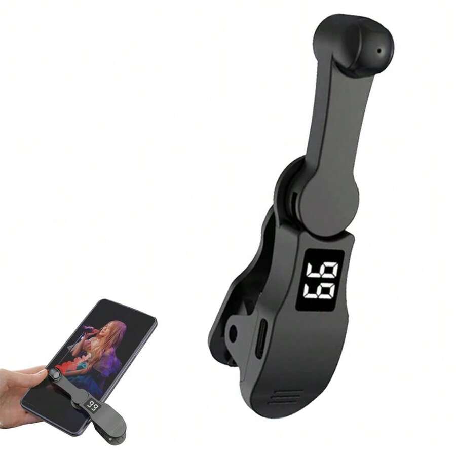 Auto Clicker For Phone Automatic Phone Screen Tapper Simulated Finger Clicking Device For Gaming Shopping For Apple IPhone, IPad, Laptops, Gifts For Family, Friends, Kids, Hallowoon, Fall - Black - View 1