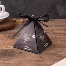 Cajas de regalo de embalaje para Halloween, cajas decorativas para fiestas de truco o con calabazas, gatos negros, fantasmas, cajas triangulares decorativas con accesorios - Multicolor - Ver 7