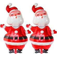 Large Size Santa Claus Foil Balloons, Christmas Party Decorations - Multicolor - View 4