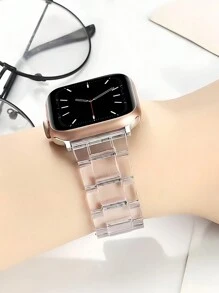 1 件女式时尚透明彩虹树脂表带兼容 表带 40 毫米 38 毫米 41 毫米 42 毫米 44 毫米 45 毫米 46 毫米超 49 毫米透明彩色风格腕带兼容 系列 11 10 9 8 SE 7 6 5 4 3 2 1，智能手表表带手链表带兼容 表带配件，生日/圣诞节/周年纪念日、日常穿着和时尚派对场合的绝佳礼物 - 無色 - 查看 5