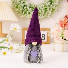 1pc Premium Knitted Lighted Santa Hat Christmas Decor, Suitable For Holiday Party, Christmas Party, Halloween Decoration, Scene Decoration, Festival Decoration, Home Decoration, Office Decoration, Party Gift, Room Decoration, Aesthetic Room Decor, Bedroom Decoration, Home Decor, Fun Christmas Party Decoration, Christmas Holiday, Happy New Year, Christmas Gift, Christmas Ornament