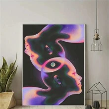 1pc Abstract Galaxy Canvas Art Poster - Unframed Wall Decor For Home, Office, Bedroom, Living Room & Cafe | Ideal Gift For Space Enthusiasts,Wall Art