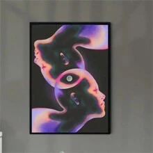 1pc Abstract Galaxy Canvas Art Poster - Unframed Wall Decor For Home, Office, Bedroom, Living Room & Cafe | Ideal Gift For Space Enthusiasts,Wall Art