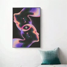 1pc Abstract Galaxy Canvas Art Poster - Unframed Wall Decor For Home, Office, Bedroom, Living Room & Cafe | Ideal Gift For Space Enthusiasts,Wall Art