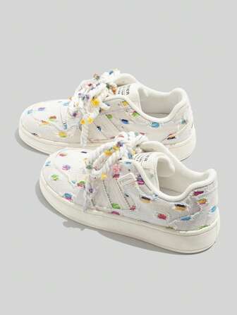 Women's Breathable And Comfortable Canvas Shoes Spring And Autumn New Color Matching Fashionable And Versatile Front Lace-Up Sports Casual Shoes,Sneakers For Women