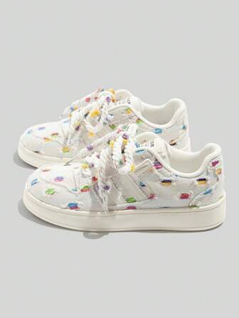 女透气舒适帆布鞋春秋新款配色时尚百搭前系带运动休闲鞋女运动鞋