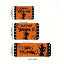 pocket monsters 1pc/2pcs Halloween Kitchen Rug Set, Black Cat Hat 2 Pieces Anti-Slip Kitchen Mat Ghost Skull Black Orange Door Mat Area Running Rug Set Absorbent Bathroom Floor Mat