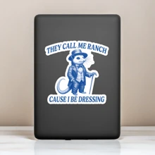 1 件他们叫我牧场因为我穿衣服贴纸 - 搞笑负鼠设计 - 非常适合 Z 世代模因爱好者 - 讽刺引语贴纸 - 非常适合装饰笔记本电脑、水瓶和汽车 - 高品质乙烯基贴花 - 适合 Z 世代的奇怪和愚蠢贴纸 - 送给朋友和家人的绝佳礼物 - 彩色 - 查看 7