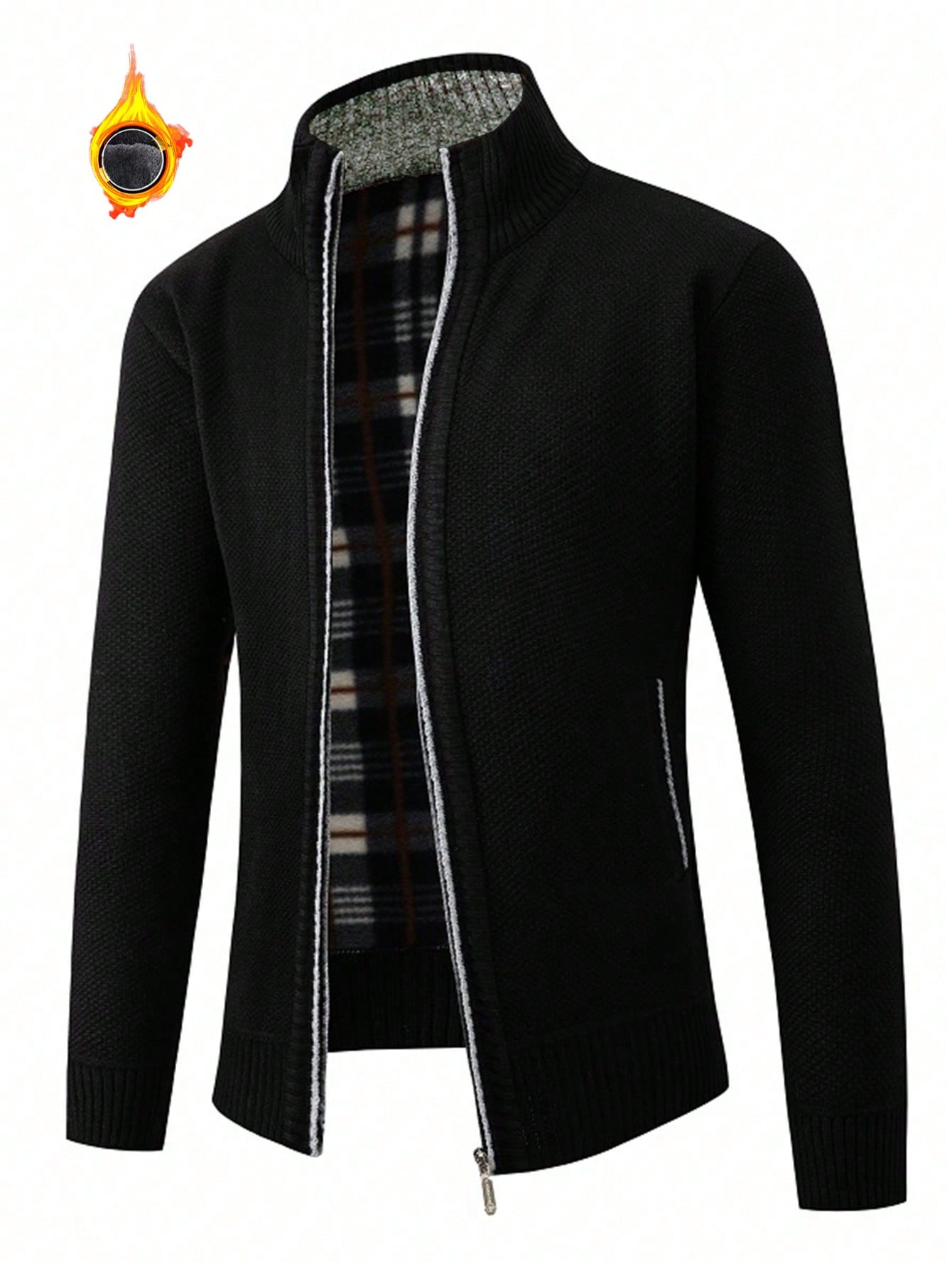 جاكيت كاردجان كاجوال كاملة الرقبة بأسلوب كوري، جاك...