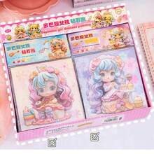 Cuadro Pintura Diamantes Pegar Piedras Magicas Brillos Niños - Multicolor - Ver 1