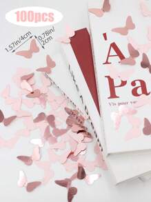 100 chiếc Bướm vàng Bướm hồng Tiệc cưới Sinh nhật Ngoài trời Bàn Confetti, Thời trang & Tối giản, Giáng sinh - Hoa hồng vàng - Xem 2