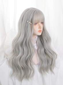 1pc Synthetic Heat-resistant Long Curly Wig, 28 Inches, Suitable For Daily Use, Natural And Realistic Hairpiece