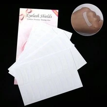 5 piezas Almohadillas de aislamiento para extensión de pestañas, Herramientas de extensión de pestañas Pegatinas de papel de aislamiento - Blanco - Ver 2