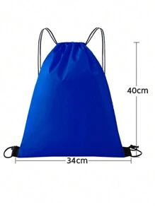 Blank Polyester Drawstring Backpack, Sports Bag, Water Resistant For Customization