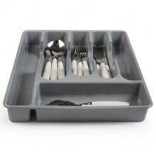 Drawer Cutlery Holder For Kitchen Organization 6 Dividers - 灰色 - 查看 5